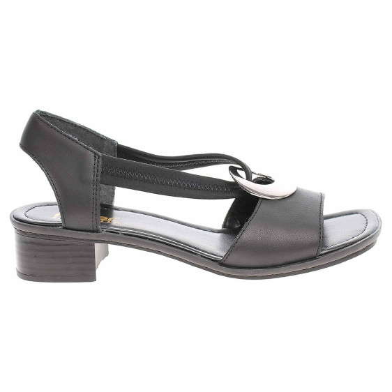 detail Dámské sandály Rieker 62662-01 schwarz