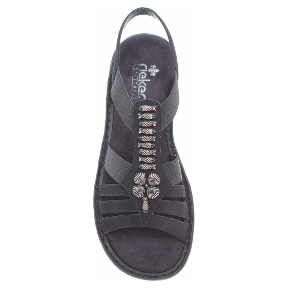detail Dámské sandály Rieker 60806-00 schwarz