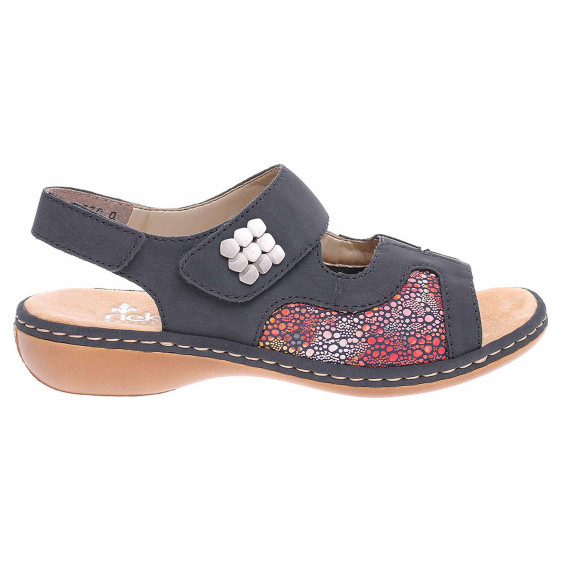 detail Dámské sandály Rieker 65989-14 blau