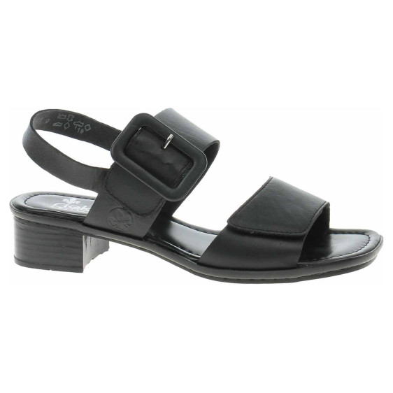 detail Dámské sandály Rieker 62663-01 schwarz