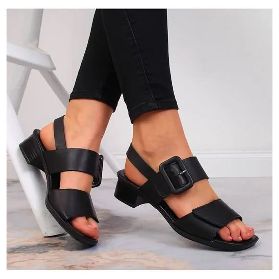 detail Dámské sandály Rieker 62663-01 schwarz