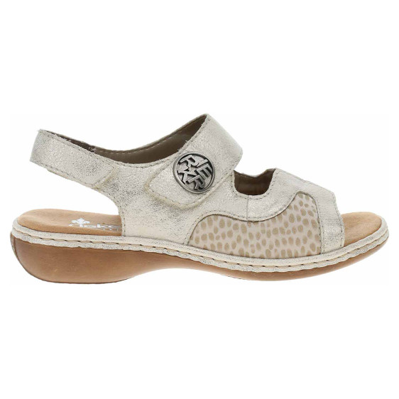 detail Dámské sandály Rieker 65989-90 beige