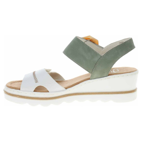 detail Dámské sandály Rieker 67476-81 grun kombi