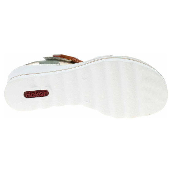 detail Dámské sandály Rieker 67476-81 grun kombi