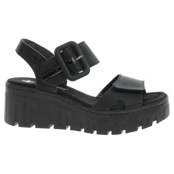 detail Dámské sandály Rieker 68050-00 schwarz