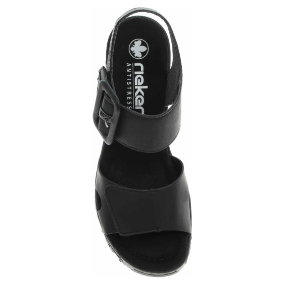 detail Dámské sandály Rieker 68050-00 schwarz