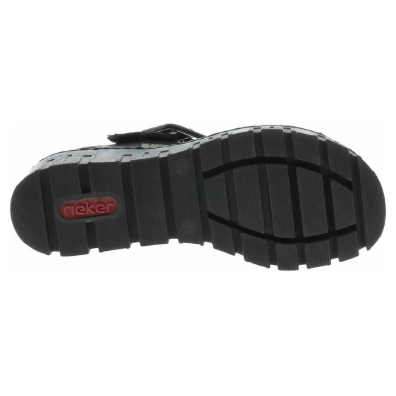 detail Dámské sandály Rieker 68050-00 schwarz
