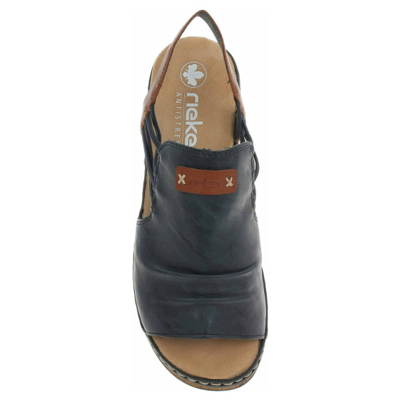 detail Dámské sandály Rieker 62962-14 blau kombi