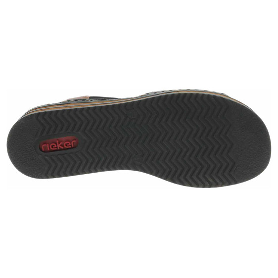 detail Dámské sandály Rieker 62962-14 blau kombi