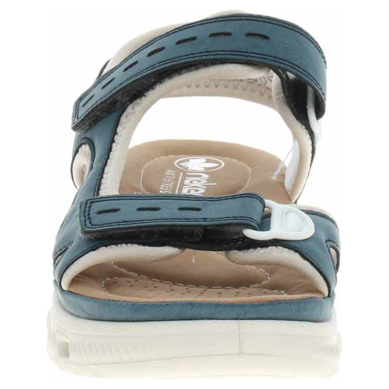 detail Dámské sandály Rieker 64066-14 blau kombi