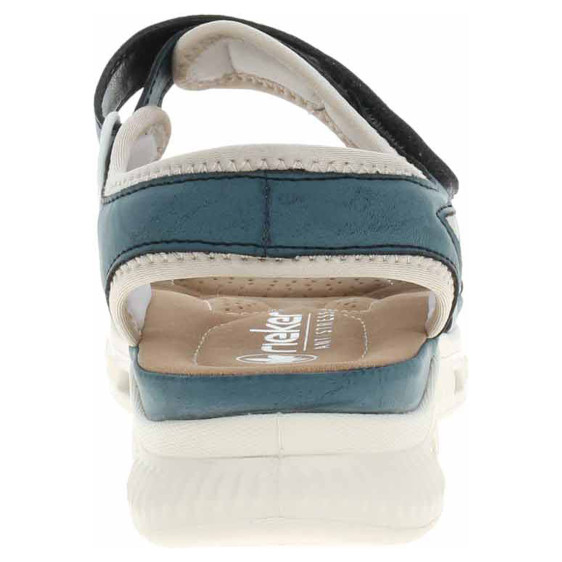 detail Dámské sandály Rieker 64066-14 blau kombi