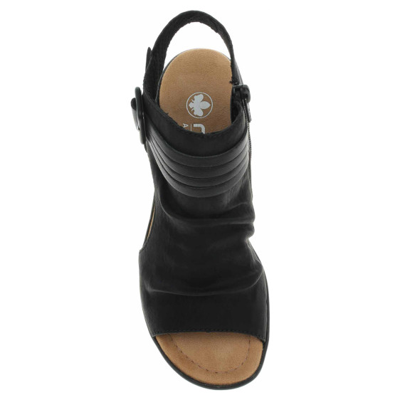 detail Dámské sandály Rieker 68191-00 schwarz