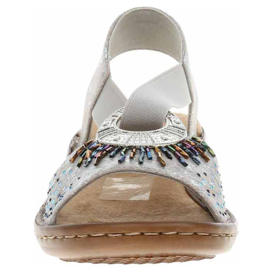 detail Dámské sandály Rieker 60880-90 metallic