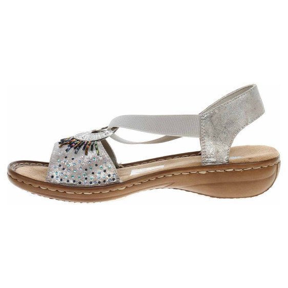 detail Dámské sandály Rieker 60880-90 metallic