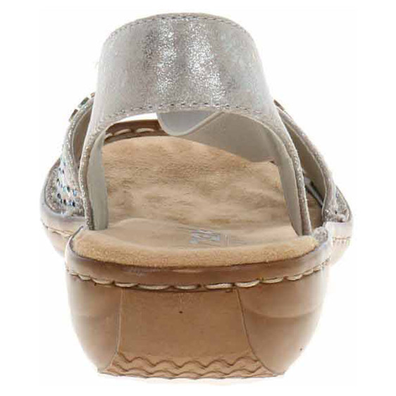 detail Dámské sandály Rieker 60880-90 metallic