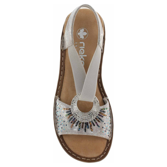 detail Dámské sandály Rieker 60880-90 metallic