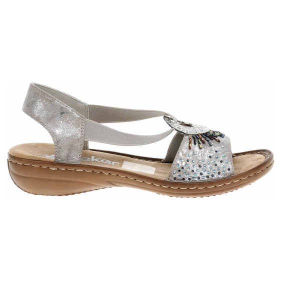 detail Dámské sandály Rieker 60880-90 metallic