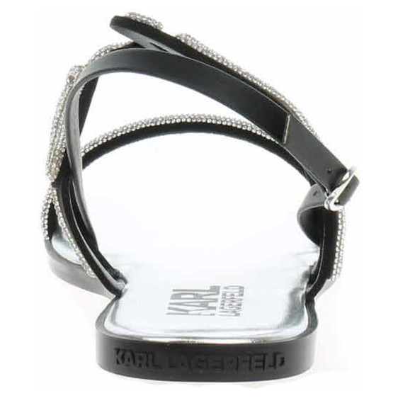 detail Dámské sandály Karl Lagerfeld KL87425 GSL heavy glitter silver