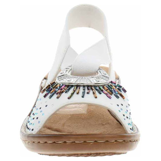 detail Dámské sandály Rieker 60880-80 weiss