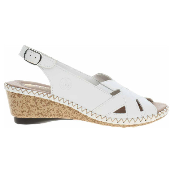 detail Dámské sandály Rieker 66189-80 weiss