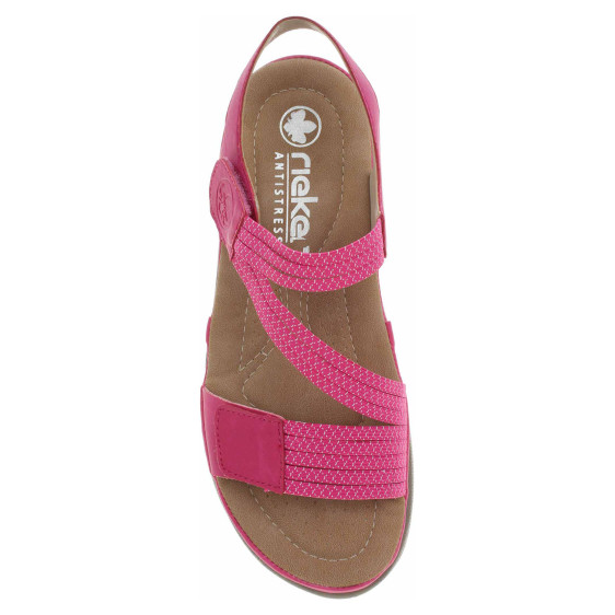 detail Dámské sandály Rieker 64870-31 rosa