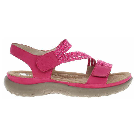 detail Dámské sandály Rieker 64870-31 rosa