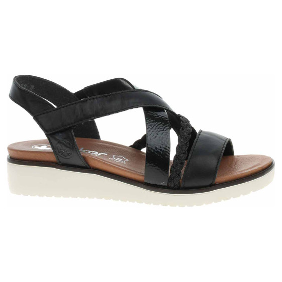 detail Dámské sandály Rieker V3773-00 schwarz