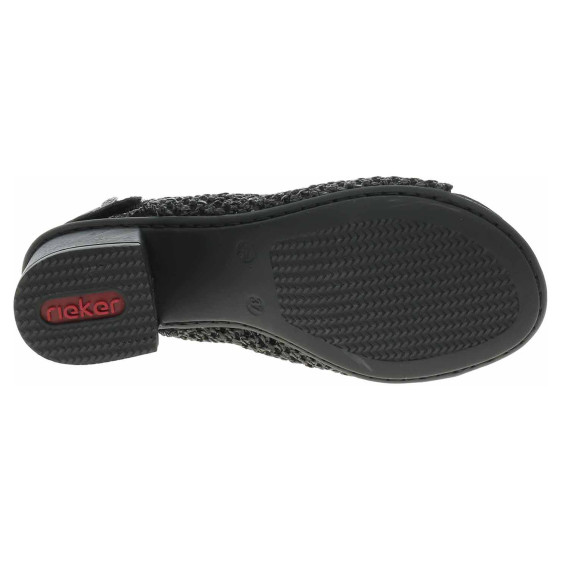 detail Dámské sandály Rieker 64670-00 schwarz