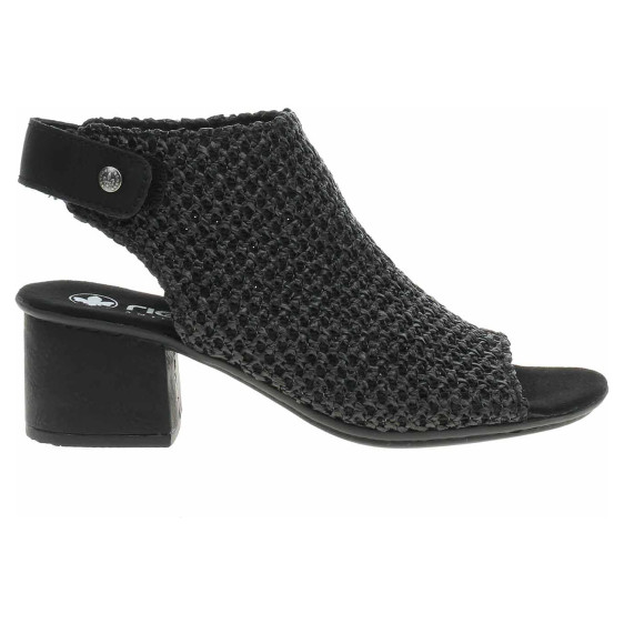 detail Dámské sandály Rieker 64670-00 schwarz