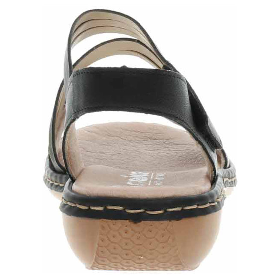 detail Dámské sandály Rieker 65964-00 schwarz