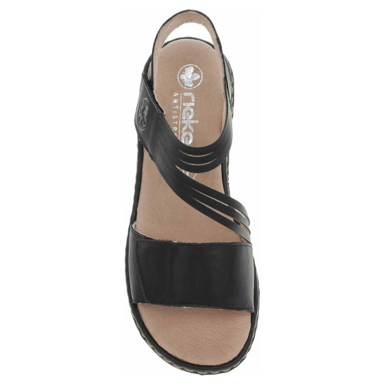 detail Dámské sandály Rieker 65964-00 schwarz