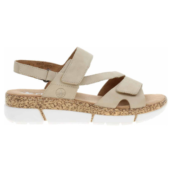 detail Dámské sandály Rieker V2366-60 beige