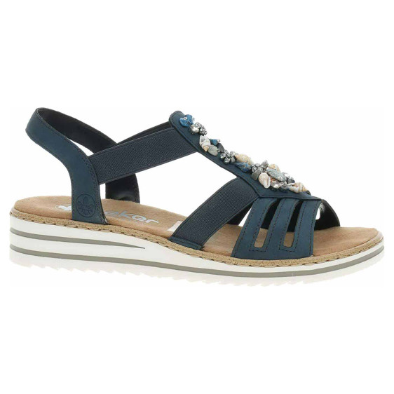 detail Dámské sandály Rieker V0649-14 blau