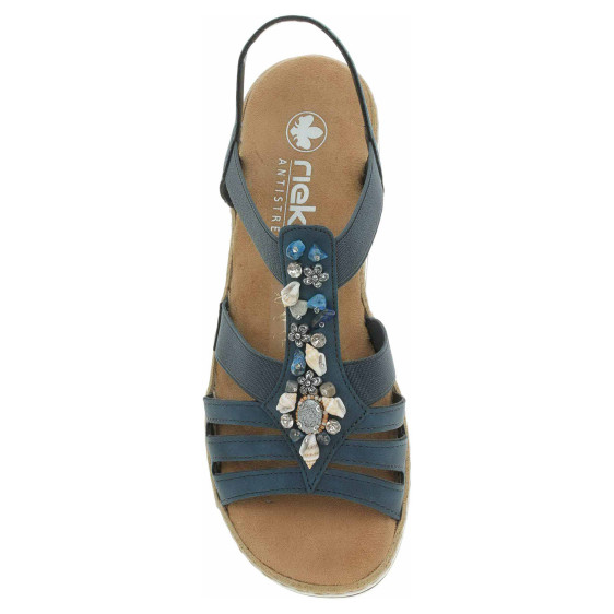 detail Dámské sandály Rieker V0649-14 blau