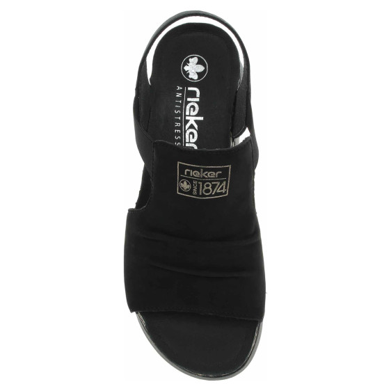detail Dámské sandály Rieker 64463-01 schwarz