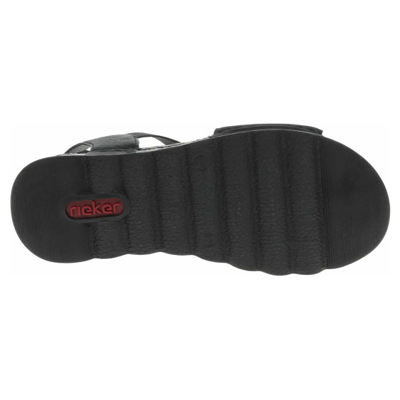 detail Dámské sandály Rieker 64463-01 schwarz