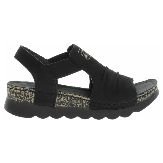 detail Dámské sandály Rieker 64463-01 schwarz