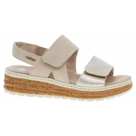 detail Dámské sandály Rieker 62761-90 gold