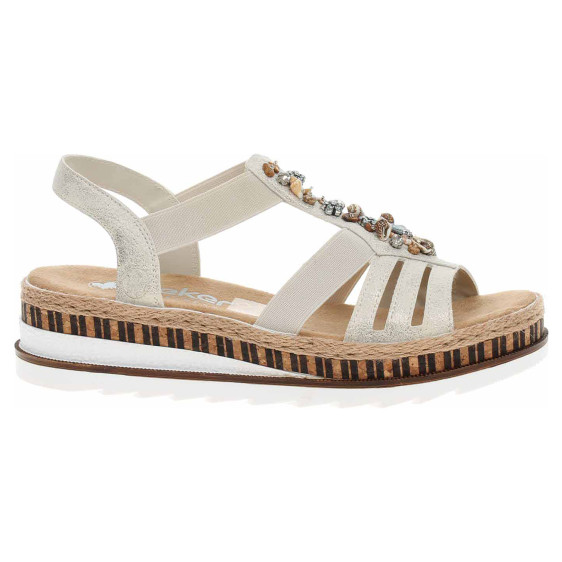 detail Dámské sandály Rieker V7949-90 gold