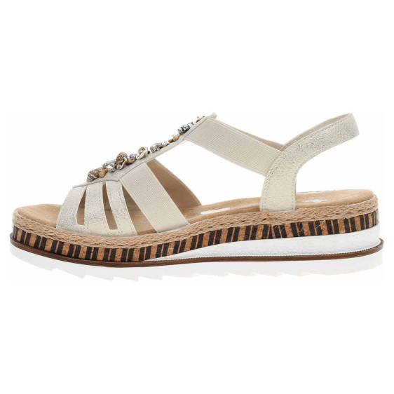 detail Dámské sandály Rieker V7949-90 gold