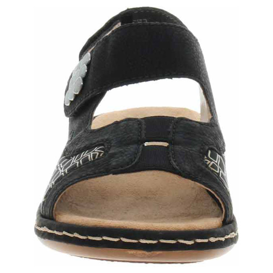 detail Dámské sandály Rieker 65989-01 schwarz