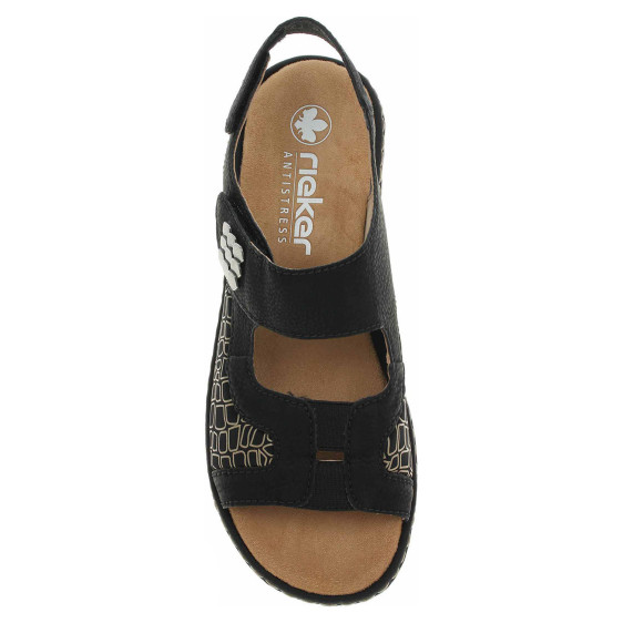 detail Dámské sandály Rieker 65989-01 schwarz