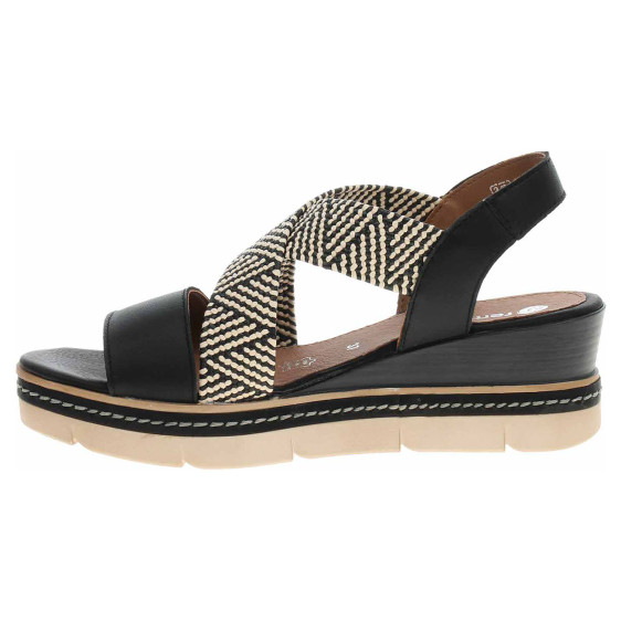 detail Dámské sandály Remonte D2L54-03 schwarz kombi