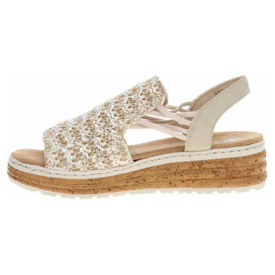 detail Dámské sandály Rieker 62741-60 beige