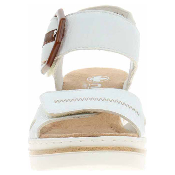 detail Dámské sandály Rieker 67476-83 weiss kombi