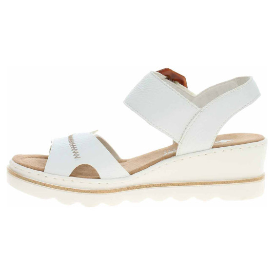 detail Dámské sandály Rieker 67476-83 weiss kombi