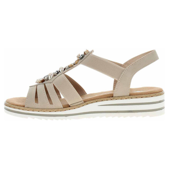detail Dámské sandály Rieker V0649-62 beige