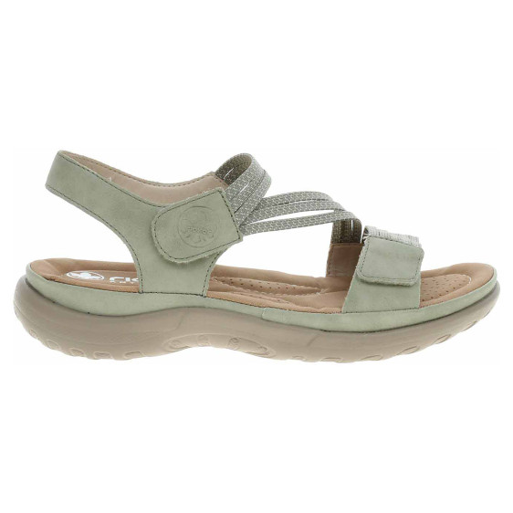 detail Dámské sandály Rieker 64870-52 grun