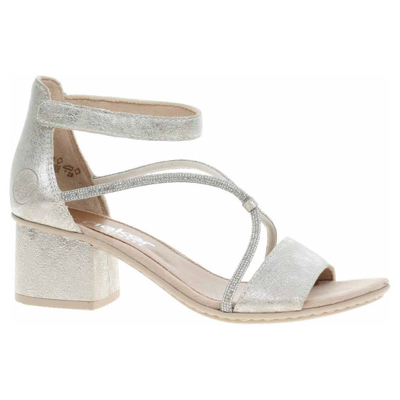 detail Dámské sandály Rieker 64654-40 silber