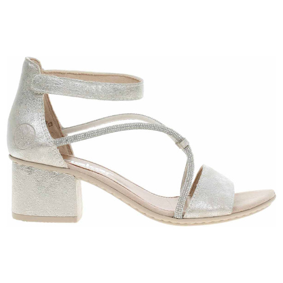 detail Dámské sandály Rieker 64654-40 silber